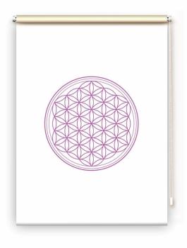 Rollo Blume des Lebens lila blanco